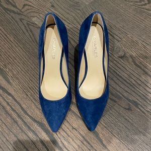 NEW Charles by Charles David midnight suede stilettos size 6.5